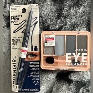 Covergirl Perfect Point Plus Eye Pencil Crayon & Eye Enhancer Four Shadows Combo